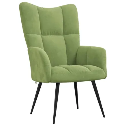 Chaise de relaxation Vert clair Velours 2
