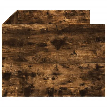 Lit de jour avec tiroirs sans matelas chêne fumé 90x200 cm