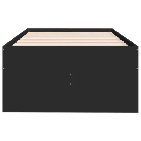Lit de jour avec tiroirs sans matelas noir 75x190 cm
