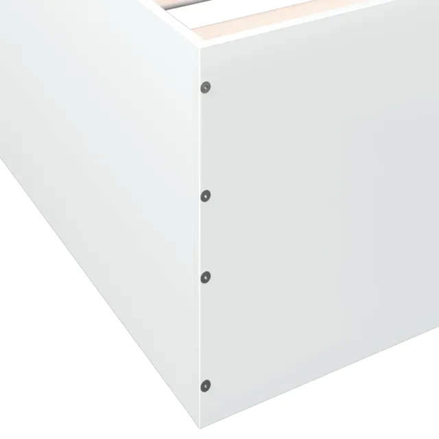 Cadre de lit sans matelas blanc 160x200 cm