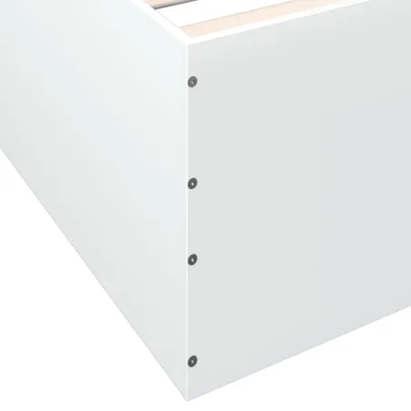 Cadre de lit sans matelas blanc 160x200 cm