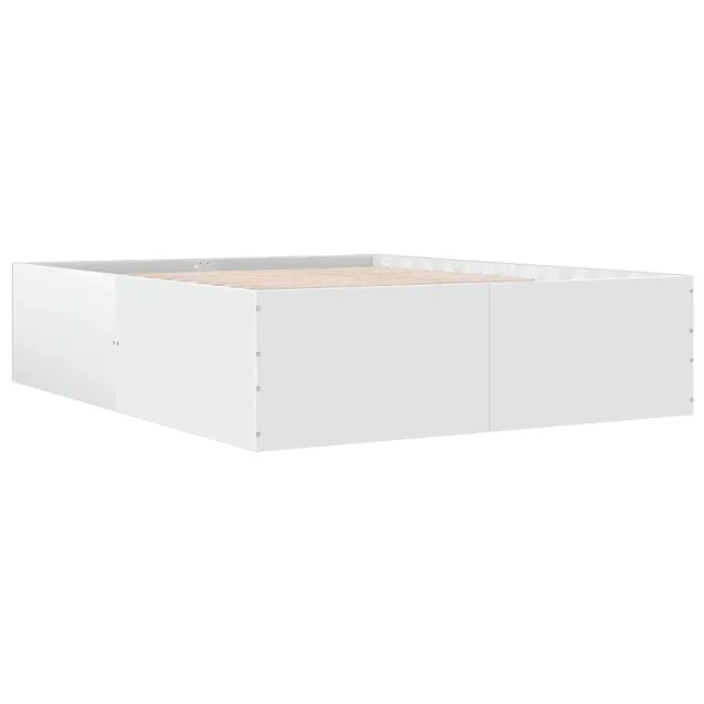 Cadre de lit sans matelas blanc 150x200 cm