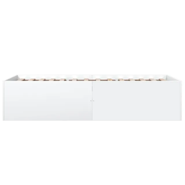 Cadre de lit sans matelas blanc 90x200 cm