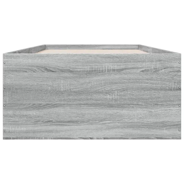 Cadre de lit sans matelas sonoma gris 90x200 cm
