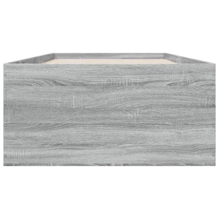 Cadre de lit sans matelas sonoma gris 90x200 cm