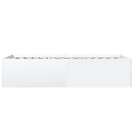Cadre de lit sans matelas blanc 90x190 cm