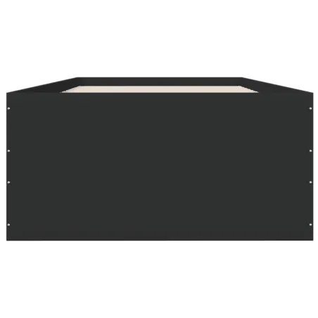 Cadre de lit sans matelas noir 90x190 cm