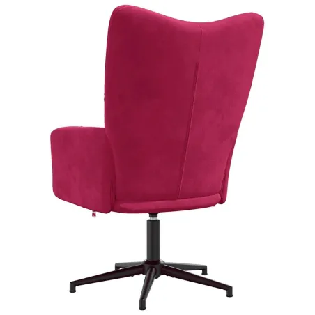 Chaise de relaxation Rouge bordeaux Velours