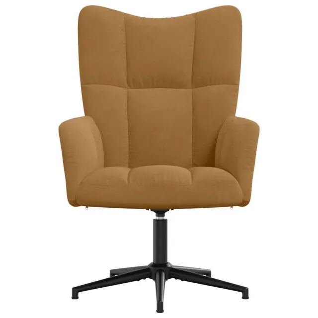 Chaise de relaxation Marron Velours