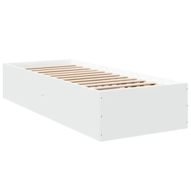 Cadre de lit sans matelas blanc 90x200 cm