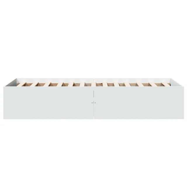 Cadre de lit sans matelas blanc 90x200 cm
