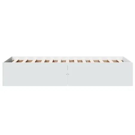 Cadre de lit sans matelas blanc 90x200 cm
