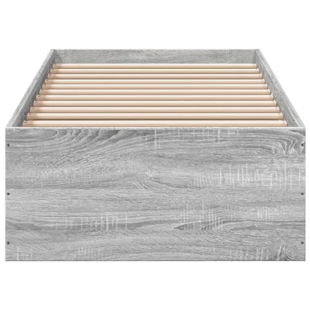 Cadre de lit sans matelas sonoma gris 90x200 cm