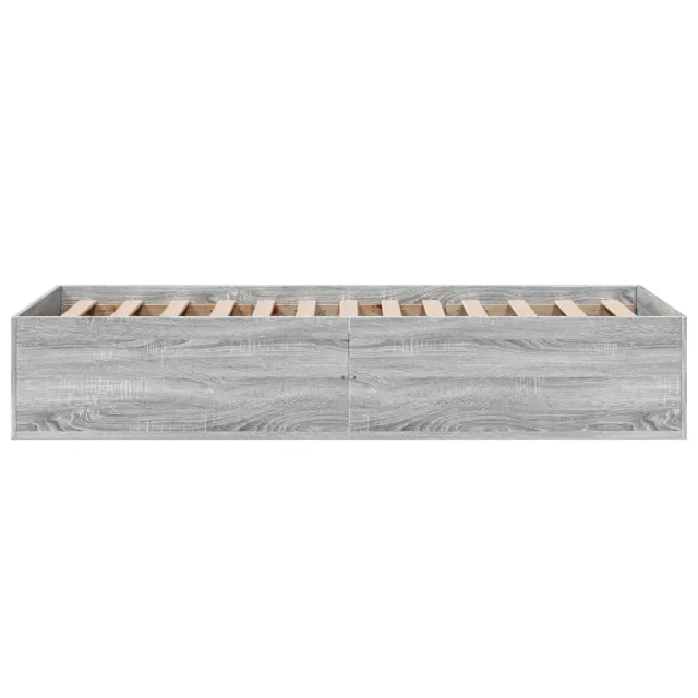 Cadre de lit sans matelas sonoma gris 90x200 cm