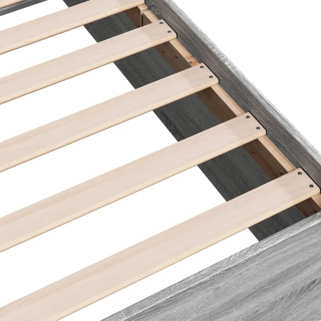 Cadre de lit sans matelas sonoma gris 90x200 cm