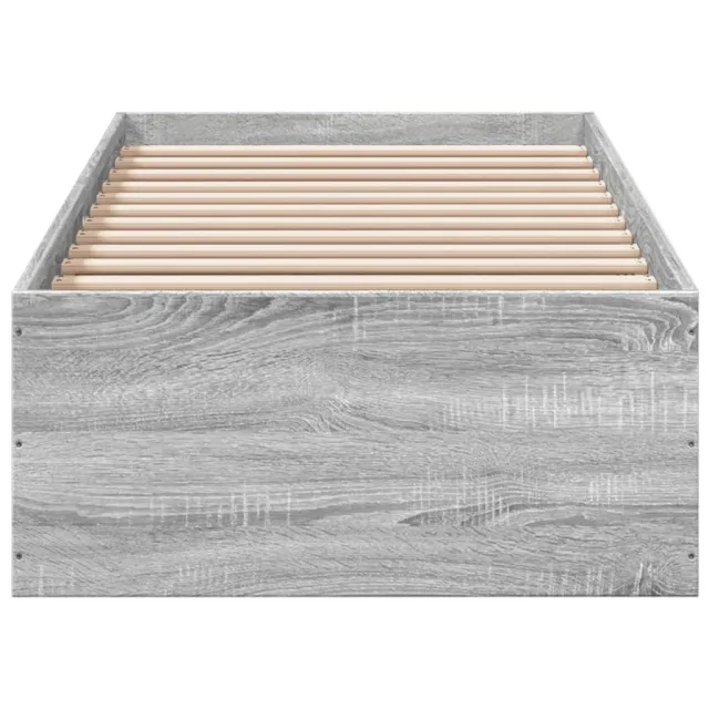 Cadre de lit sans matelas sonoma gris 90x190 cm