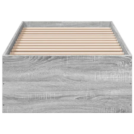 Cadre de lit sans matelas sonoma gris 90x190 cm