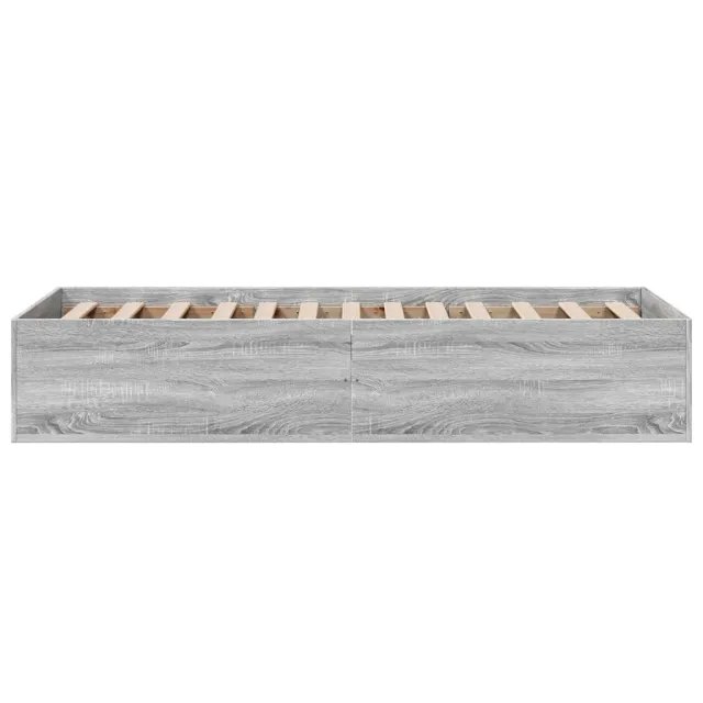 Cadre de lit sans matelas sonoma gris 90x190 cm