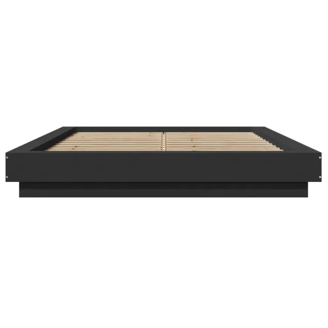 Cadre de lit sans matelas noir 120x200 cm