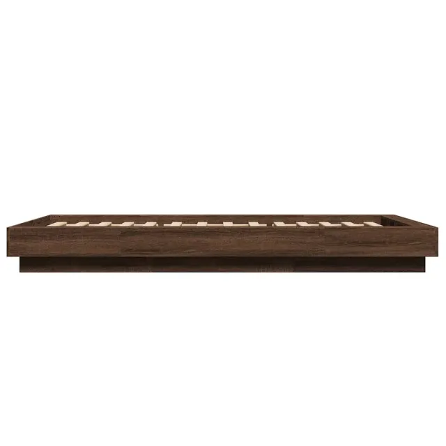 Cadre de lit sans matelas chêne marron 100x200 cm