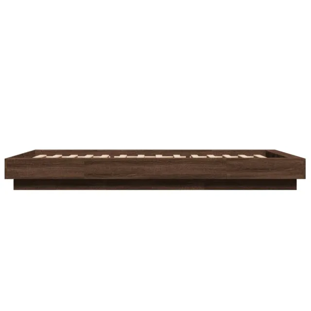 Cadre de lit sans matelas chêne marron 90x200 cm