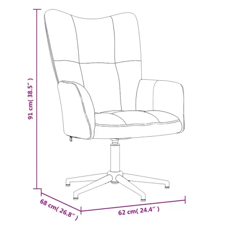 Chaise de relaxation Rouge bordeaux Velours