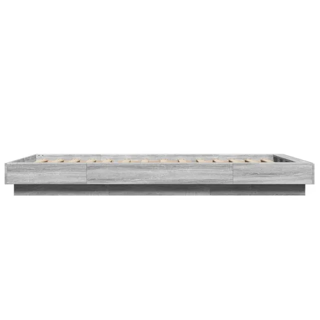 Cadre de lit sans matelas sonoma gris 75x190 cm