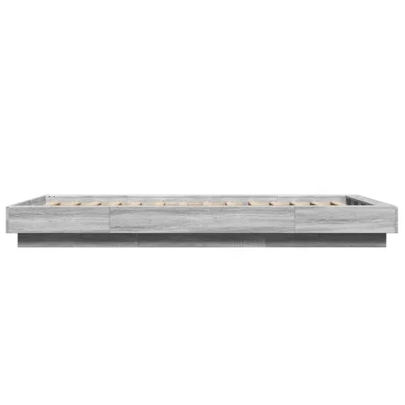 Cadre de lit sans matelas sonoma gris 75x190 cm