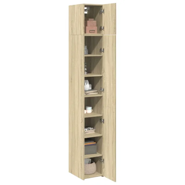 Armoire de rangement mince chêne sonoma 30x42,5x225 cm