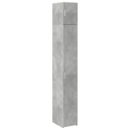 Armoire de rangement mince gris béton 30x42,5x225 cm 2