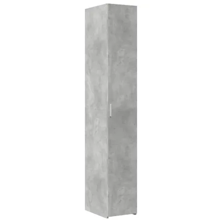 Armoire de rangement mince gris béton 30x42,5x225 cm