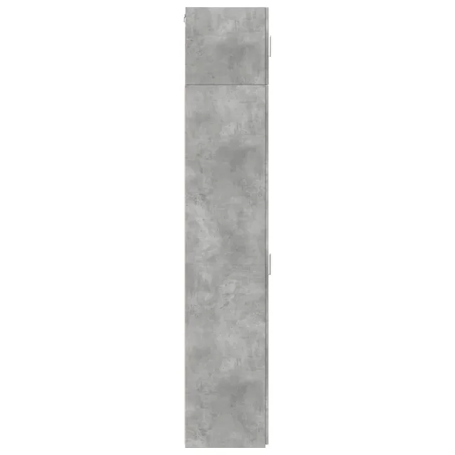 Armoire de rangement mince gris béton 30x42,5x225 cm
