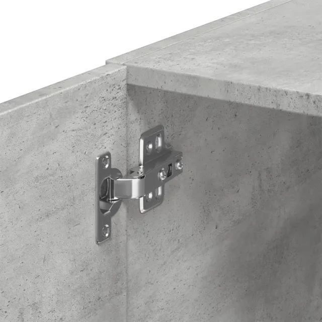 Armoire de rangement mince gris béton 30x42,5x225 cm