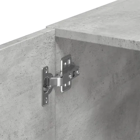 Armoire de rangement mince gris béton 30x42,5x225 cm