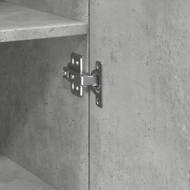 Armoire de rangement mince gris béton 30x42,5x225 cm