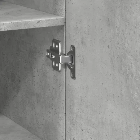 Armoire de rangement mince gris béton 30x42,5x225 cm