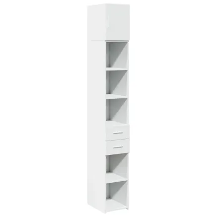 Armoire de rangement mince blanc 30x42,5x225 cm 2