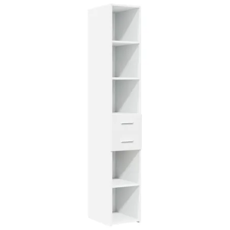 Armoire de rangement mince blanc 30x42,5x225 cm