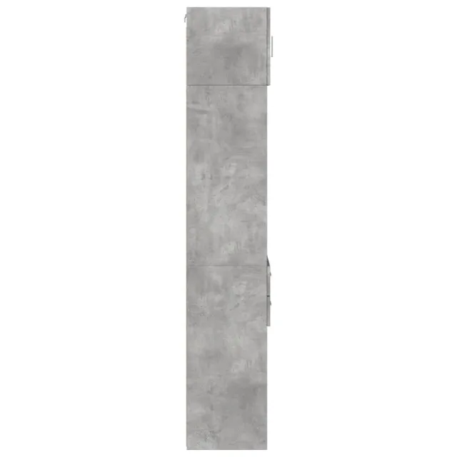 Armoire de rangement mince gris béton 45x42,5x225 cm