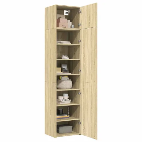 Armoire de rangement mince chêne sonoma 50x42,5x225 cm