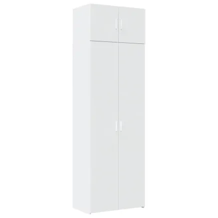 Armoire de rangement blanc 70x42,5x225 cm bois d'ingénierie 2