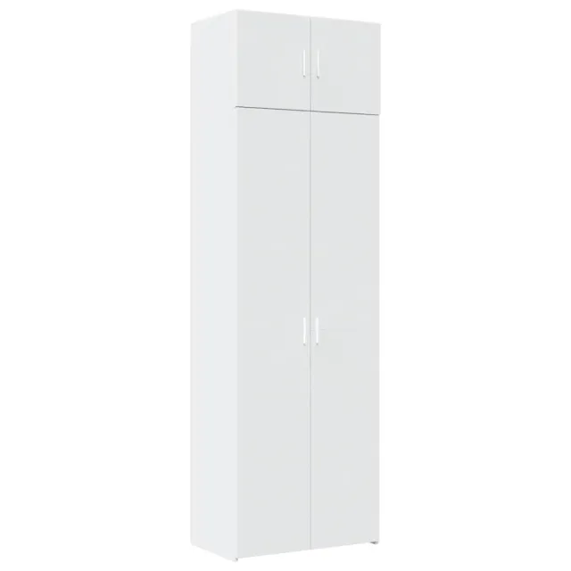 Armoire de rangement blanc 70x42,5x225 cm bois d'ingénierie
