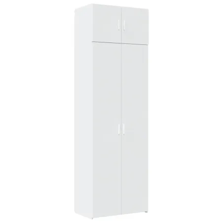 Armoire de rangement blanc 70x42,5x225 cm bois d'ingénierie