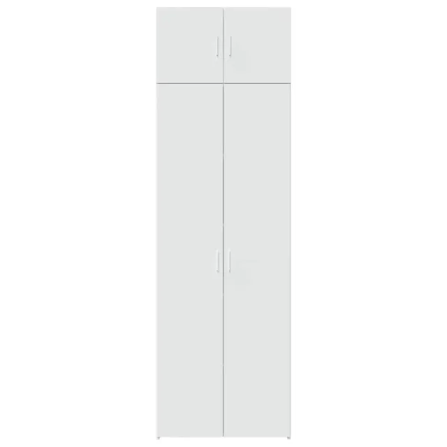 Armoire de rangement blanc 70x42,5x225 cm bois d'ingénierie