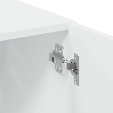 Armoire de rangement blanc 70x42,5x225 cm bois d'ingénierie