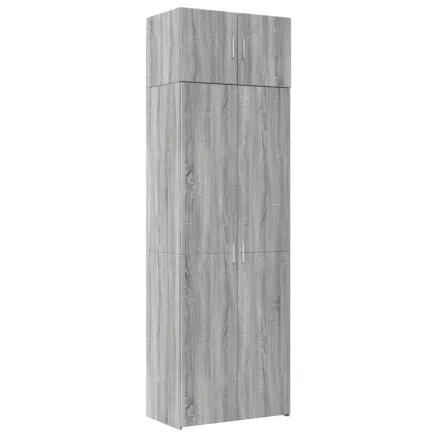 Armoire de rangement sonoma gris 70x42,5x225 cm 2