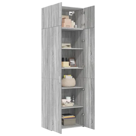 Armoire de rangement sonoma gris 70x42,5x225 cm