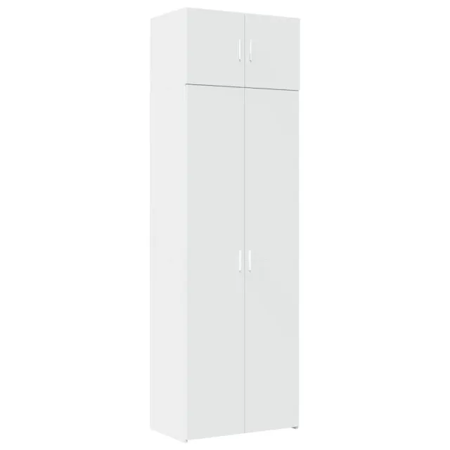 Armoire de rangement blanc 70x42,5x225 cm bois d'ingénierie