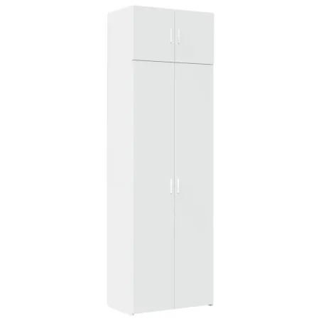Armoire de rangement blanc 70x42,5x225 cm bois d'ingénierie