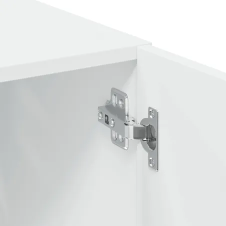 Armoire de rangement blanc 70x42,5x225 cm bois d'ingénierie